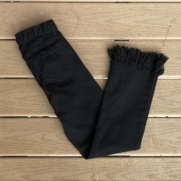 Moon River Denim - 🍂Moon River Black Distressed Flair Jeans